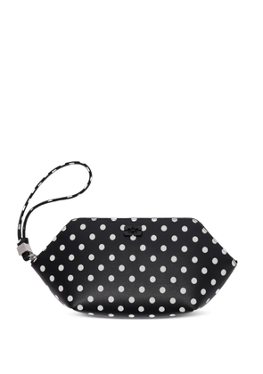 GANNI polka-dot wallet - Black