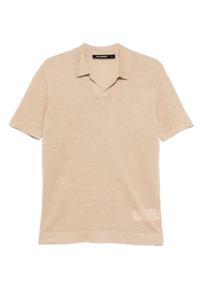 Karl Lagerfeld polo-collar T-shirt - Neutrals