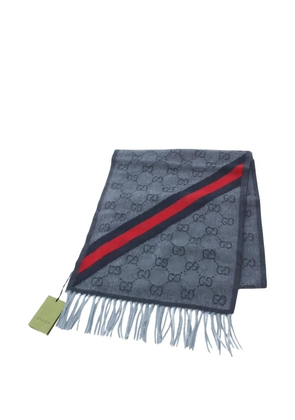 Gucci Pre-Owned 2020s GG-patterned scarf - Grey