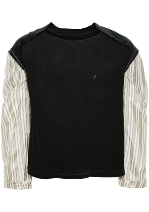 Maison Margiela Décortiqué patchwork jumper - Black