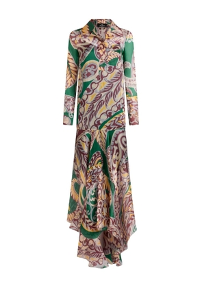 ETRO paisley-print ruffled maxi dress - Green