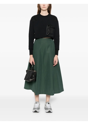 and Wander logo-embroidered skirt - Green