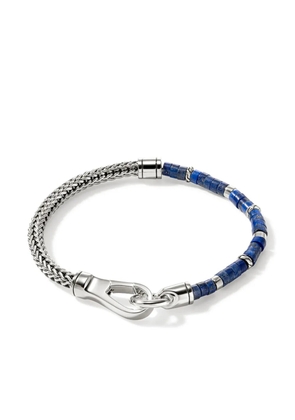 John Hardy sterling silver lapis lazuli heishi bracelet - Blue