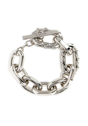 Rabanne XL Link crystal-embellished chain bracelet - Silver
