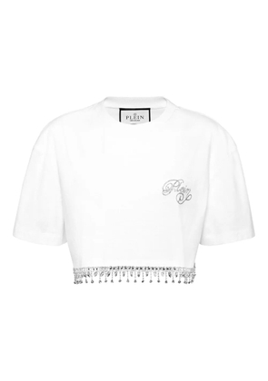 Philipp Plein Signature cropped T-Shirt - White