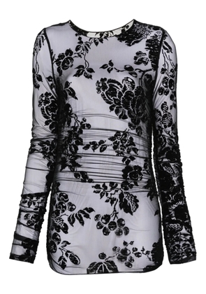 PINKO floral-print top - Black