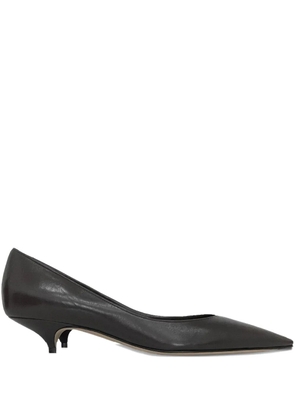 The Row pointed-toe kitten-heel pumps - Brown