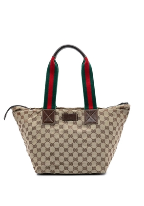 Gucci Pre-Owned 2000-2015 GG Canvas Web tote bag - Brown
