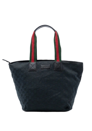 Gucci Pre-Owned 2000-2015 GG Canvas Web tote bag - Black