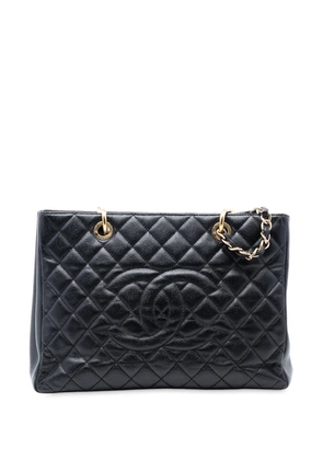 CHANEL Pre-Owned 2013-2014 Caviar Grand Shopping tote bag - Black