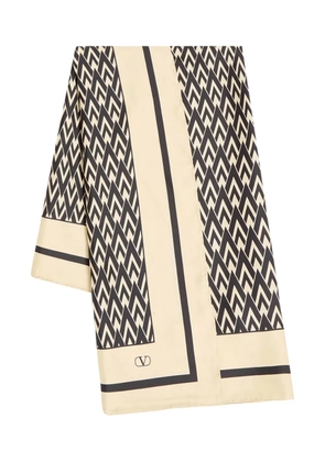 Valentino Garavani Toute La V print scarf - Neutrals