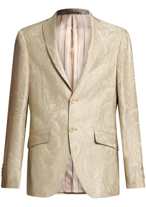 ETRO paisley-jacquard blazer - Neutrals