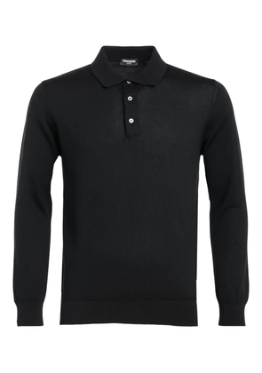 FRANZESE COLLECTION long-sleeves polo shirt - Black