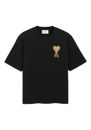 AMI Paris Ami De Coeur cotton T-shirt - Black