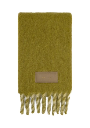 AMI Paris Bicolored scarf - Green