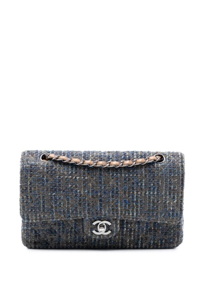 CHANEL Pre-Owned 2004-2005 Medium Classic Tweed Double Flap shoulder bag - Blue