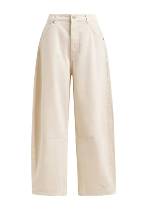 Essentiel Antwerp barrel-leg organic-cotton jeans - Neutrals