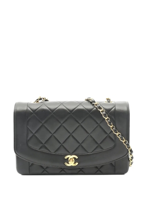 CHANEL Pre-Owned 1991-1994 Diana Flap matelasse chain crossbody bag - Black