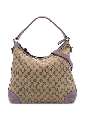 Gucci Pre-Owned 2016-2025 Small GG Canvas Miss GG Hobo satchel - Brown