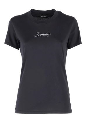 DONDUP embroidered-logo crew-neck T-shirt - Blue
