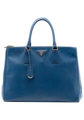 Prada Pre-Owned 2010-2025 Large Saffiano Lux Galleria Double Zip tote bag - Blue