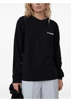 OpéraSPORT Claudette logo-printed long-sleeve T-shirt - Black