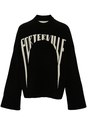 Rick Owens intarsia-knit sweater - Black