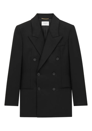 Saint Laurent double-breasted wool blazer - Black