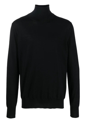 Jil Sander fine-knit roll-neck jumper - Black