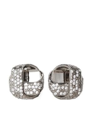 Jil Sander crystal-embellished earrings - Silver