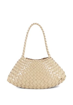 DRAGON DIFFUSION woven-leather shoulder bag - Neutrals