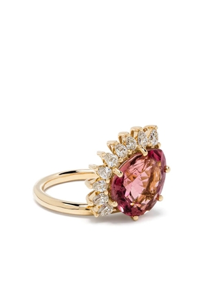 Pascale Monvoisin 18kt yellow gold pink tourmaline Sun Nº3 ring