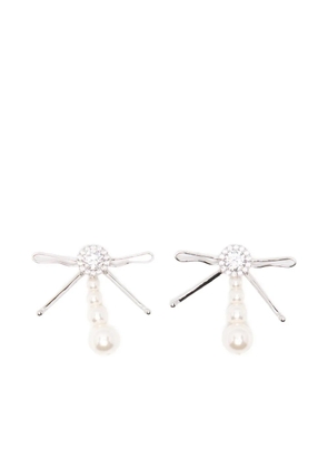 SHUSHU/TONG bow-design earrings - Silver