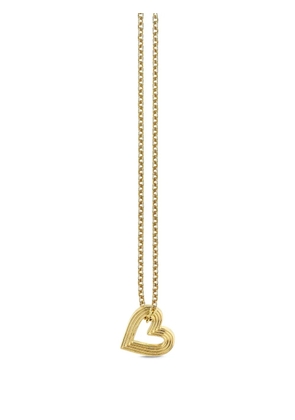 Sydney Evan 14K yellow gold Fluted Heart necklace