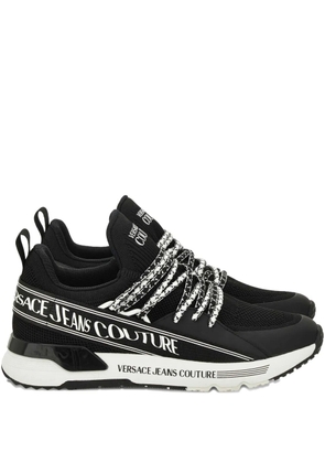 Versace Jeans Couture lace-up logo sneakers - Black