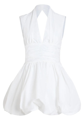 Patou open-back bubble mini dress - White