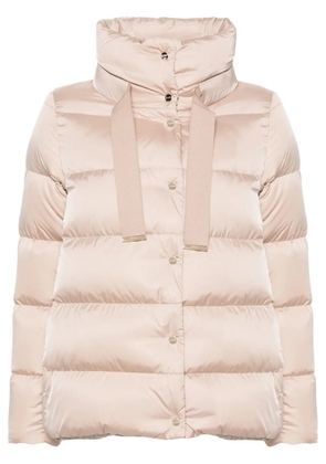 Herno logo-plaque puffer jacket - Neutrals