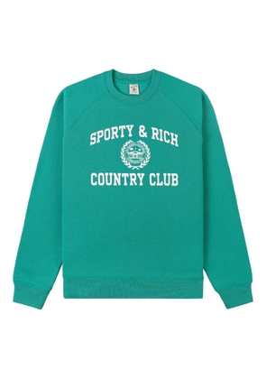 Sporty & Rich graphic-print crew-neck sweatshirt - Green
