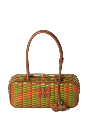 Miu Miu Beau leather tote bag - Brown