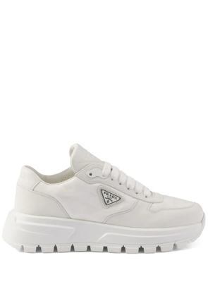 Prada PRAX 01 Re-Nylon and leather sneakers - White