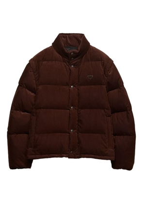 Prada corduroy quilted jacket - Brown
