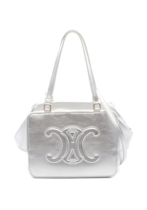 Celine Pre-Owned 2010s Folding Cube Triomphe leather tote bag - Silver