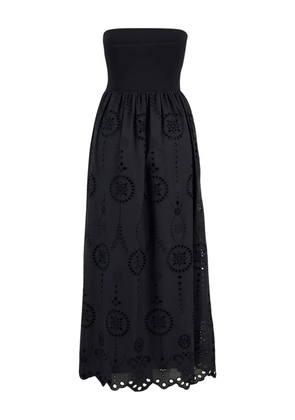 Matteau strapless broderie-anglaise maxi dress - Black