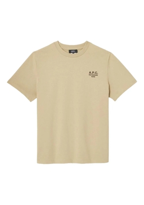 A.P.C. logo-print cotton T-shirt - Neutrals