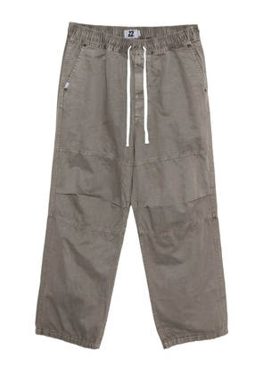 izzue panelled drawstring trousers - Grey