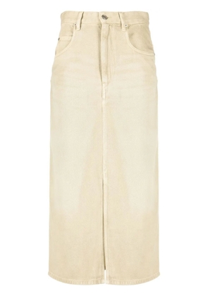 MARANT ÉTOILE Tilauria denim midi skirt - Neutrals