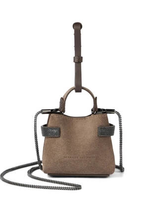 Brunello Cucinelli Essence mini bag - Brown