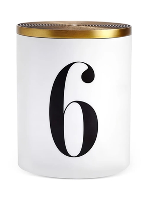 L'Objet number-print candle - White