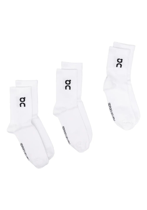 On Running High 3P socks - White