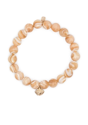 Sydney Evan 14K yellow gold Stone Shell bracelet - Neutrals